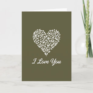 Botanical Love You Card