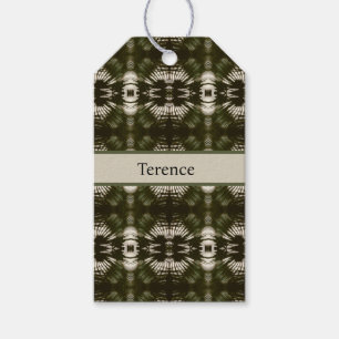 Botanical Luxe Personalised Palm Leaf Army Green Gift Tags