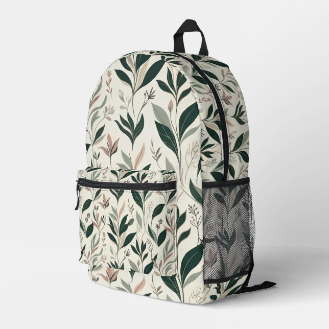 Botanical Luxury Backpack (Back Corner Right)