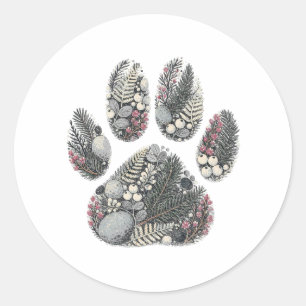 Botanical Lynx Paw Northern Spruce Nature Sticker