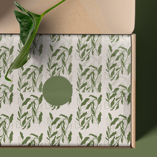 Botanical Modern Pattern Packaging Tissue Paper (Creator Uploaded)