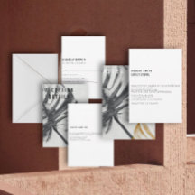 Botanical Modern Wedding Invitation: Collection II