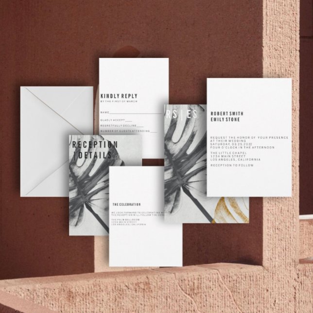 Botanical Modern Wedding Invitation: Collection II Invitation (Creator Uploaded)