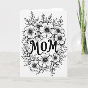 Botanical Mom Art Card