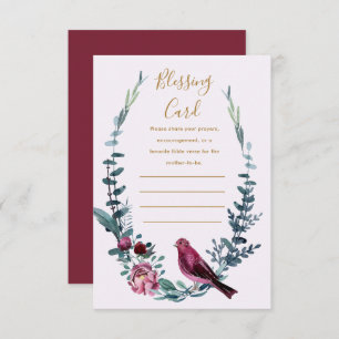 Botanical Mother's Blessing Card Prayers Note Card