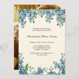 Botanical Mother's Day Brunch Photo Invitation