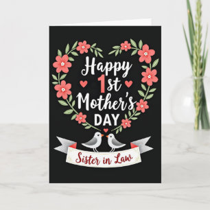 Botanical Mothers Day Heart Card