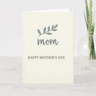 Botanical Mothers Day Note Card