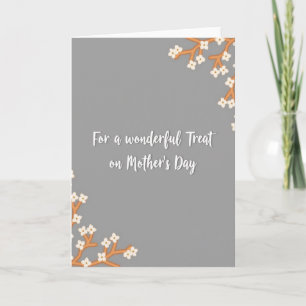 Botanical Mothers Day Treat Card