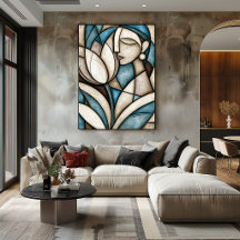 Botanical Muse Neo-Shippō Geometric Art