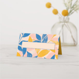 Botanical Name Place Card Handwritten Name Space