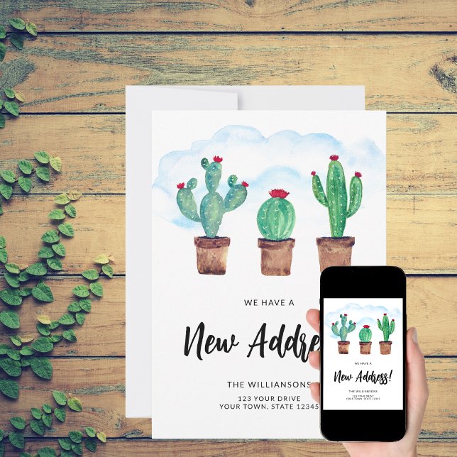 Botanical New Address Moving Announcement Card (Creator Uploaded)