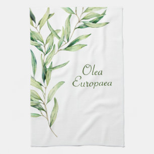 Botanical Olive Branch Foliage Tea Towel