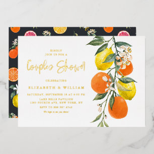 Botanical Oranges and Lemons Couples Shower