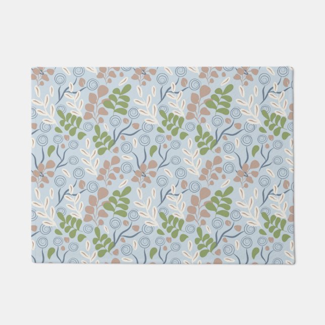 Botanical organic shapes doormat (Front)