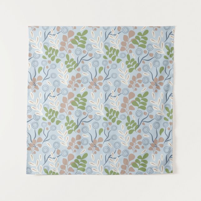 Botanical organic shapes tapestry (Front)