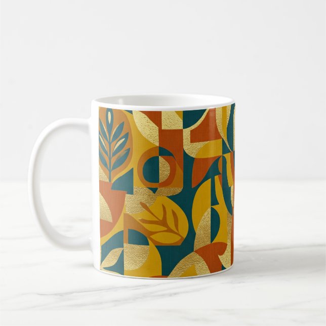 Botanical Pattern Coffee Mug (Left)