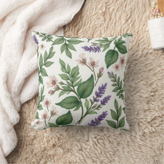 botanical pattern cushion