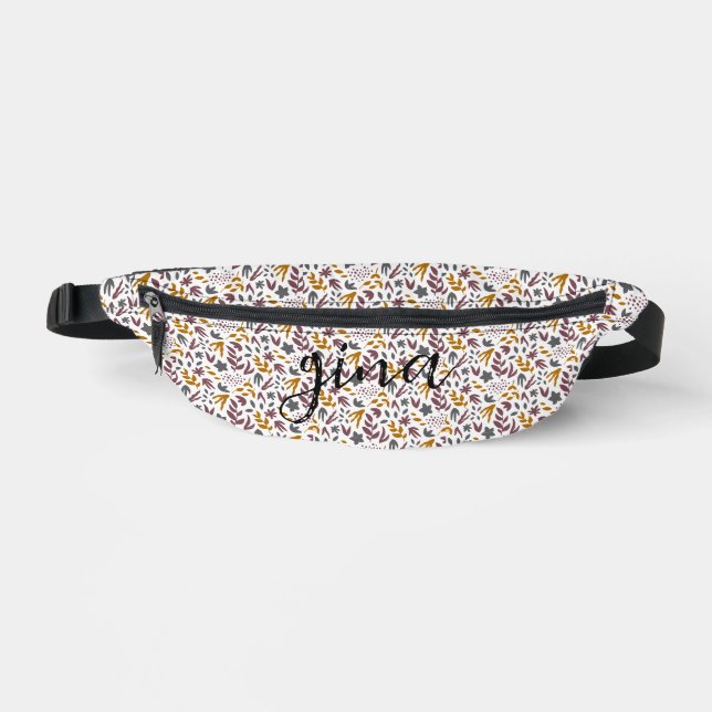 Botanical Pattern Customise Bum Bags (Front)
