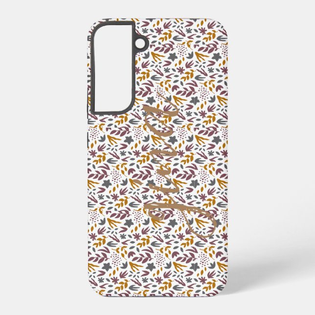 Botanical Pattern Customise Samsung Galaxy S22+ Case (Back)