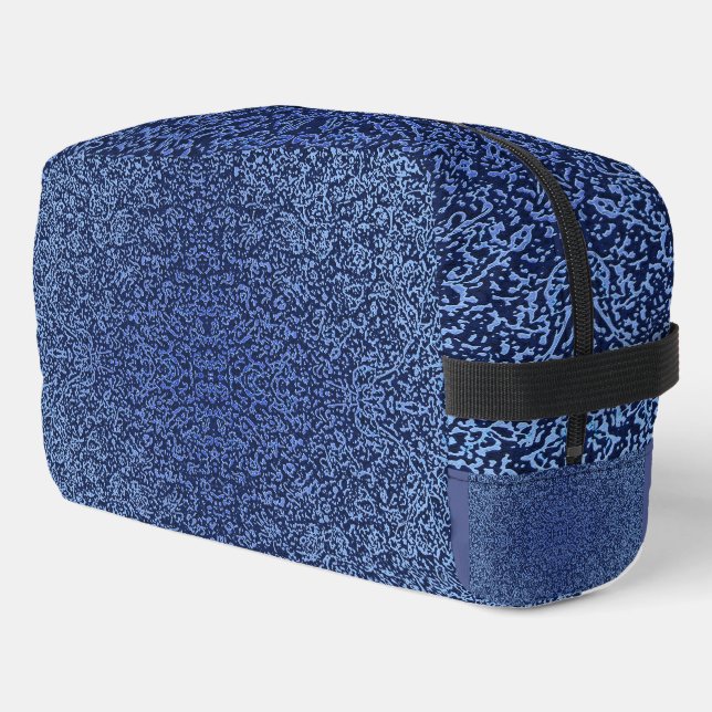 Botanical Pattern in Blue 2 Dopp Kit (Left Corner)