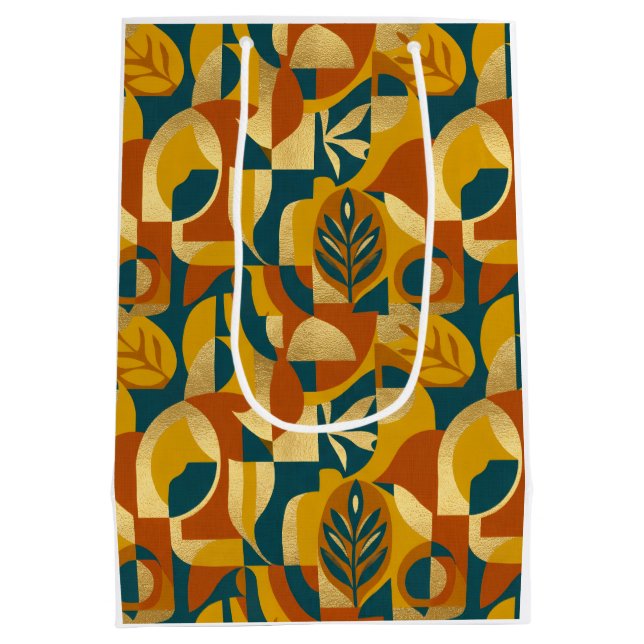 Botanical Pattern Medium Gift Bag (Back)