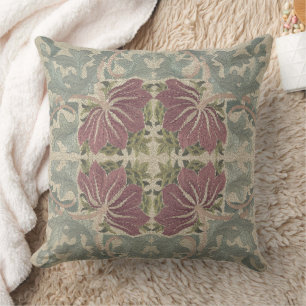 Botanical Pattern - William Morris Throw Pillow