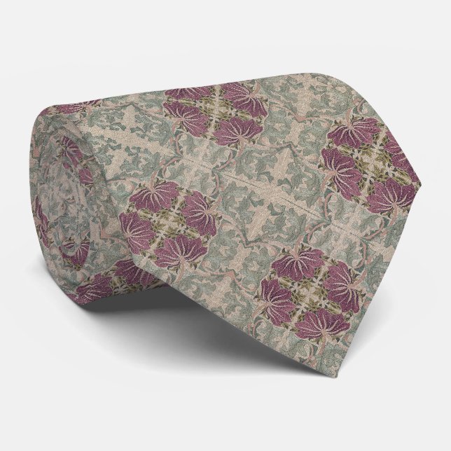 Botanical Pattern - William Morris Tie (Rolled)