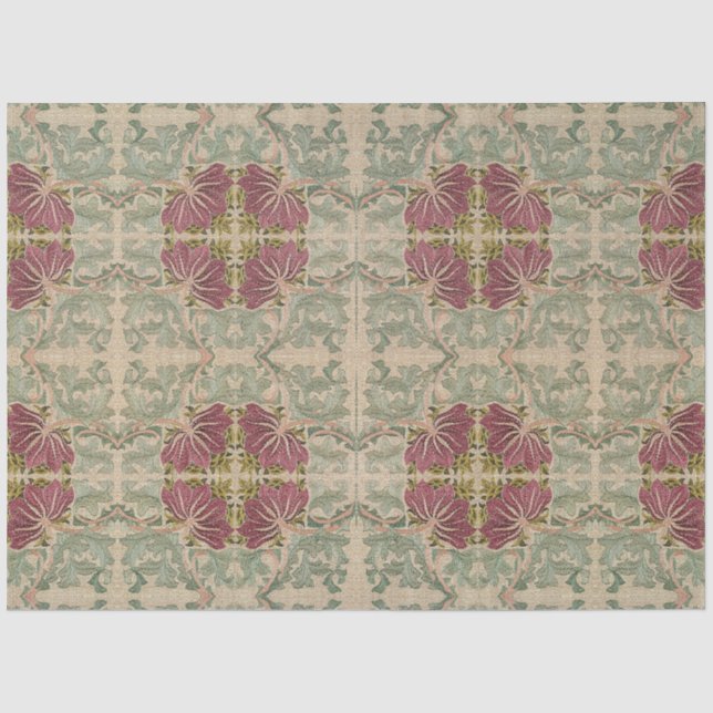 Botanical Pattern - William Morris Tissue Paper (Front)