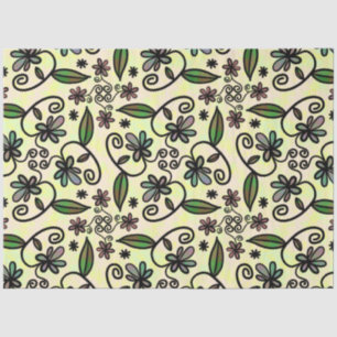 botanical petals tissue paper