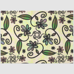 botanical petals tissue paper