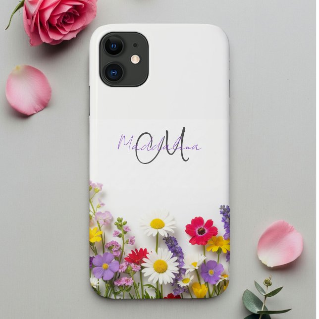 Botanical Phone Case with Wildflowers  (Creator Uploaded)