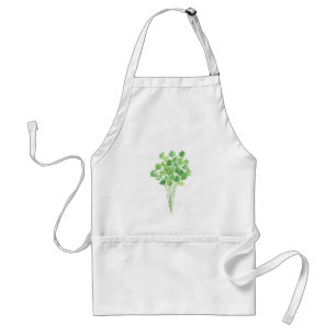 Botanical plants Green garden spices herbs Parsley Standard Apron