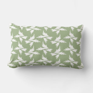 botanical plants patterned lumbar cushion