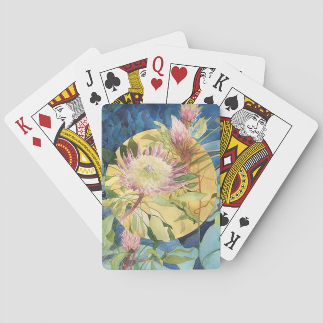 Botanical Playing Cards - Protea Cynaroides (Back)
