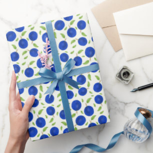 Botanical Plums Collection Ivory Wrapping Paper