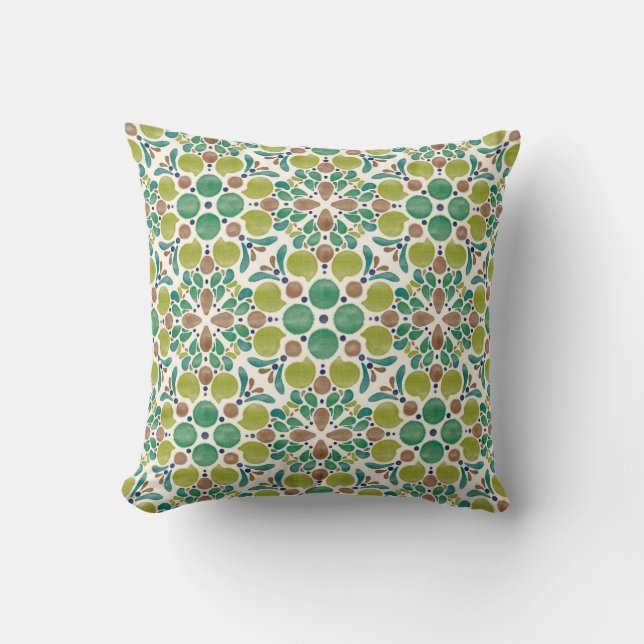 Botanical Pop - Olive Cushion (Front)