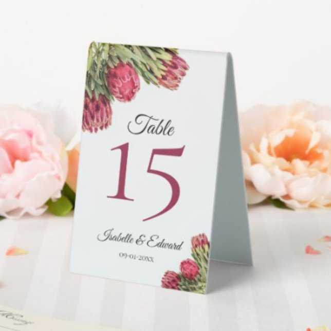 Botanical Protea Floral Elegant Typography Design  (Creator Uploaded)