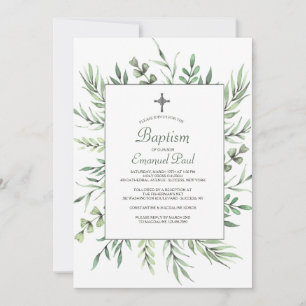 Botanical Religious Invitation