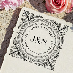 Botanical Return Address Self-Inking Stamp