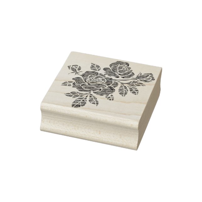 Botanical Rose Stamp (Stamp)