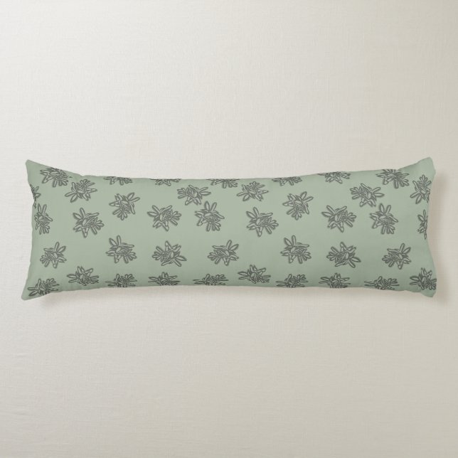 Botanical Sage Green Body Cushion (Front)
