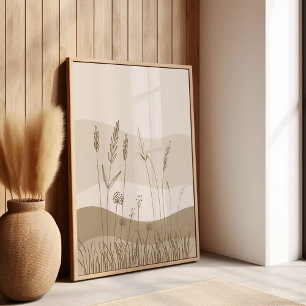 Botanical Scenery Boho Poster