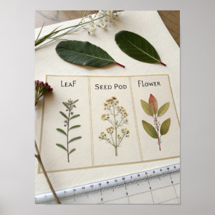 Botanical Scientific Plate Poster