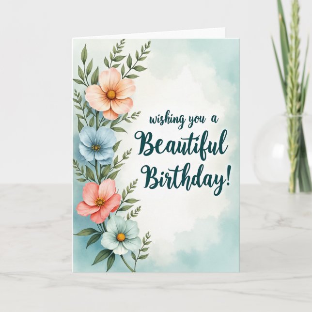 Botanical Serene Card (Front)