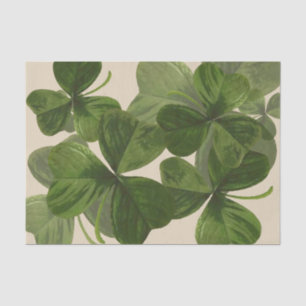 Botanical Shamrock Photos on Custom Colour Tissue Paper