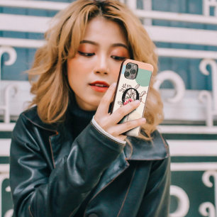 Botanical Shape Boho Retro With Name 1st Capital O iPhone 16 Pro Case