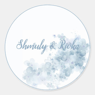 Botanical Sheva Brachos  Classic Round Sticker