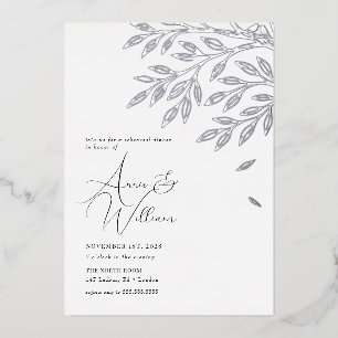 Botanical Silver Leaf Rehearsal Dinner