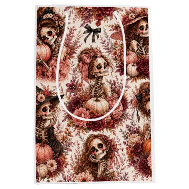 Botanical Skeleton  Medium Gift Bag (Front)